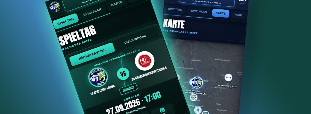 Wir als App: Die SG Heidelberg-Leimen App für die Runde 26/27