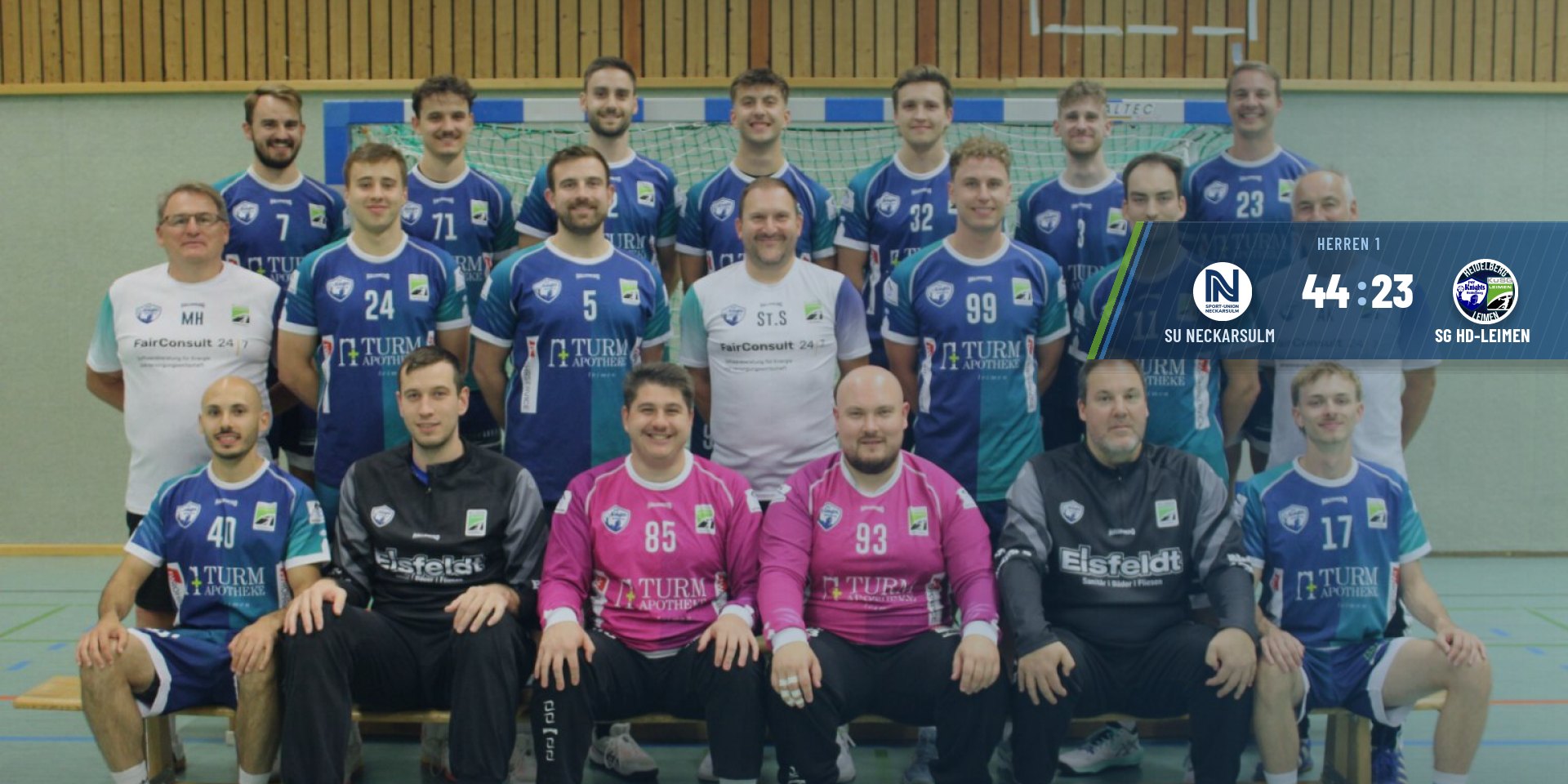 SU Neckarsulm – SG HD-Leimen 44:23